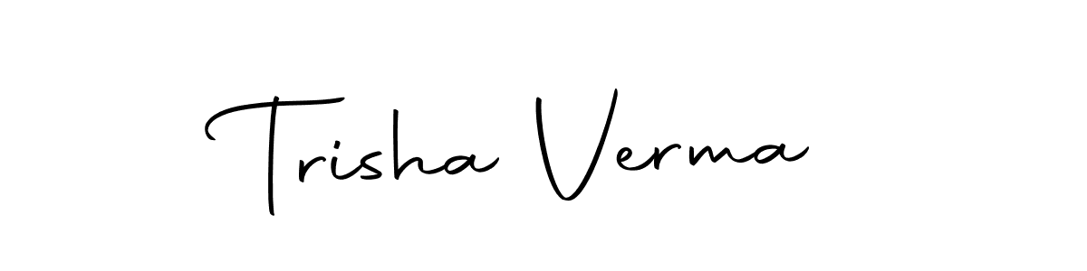 How to make Trisha Verma signature? Autography-DOLnW is a professional autograph style. Create handwritten signature for Trisha Verma name. Trisha Verma signature style 10 images and pictures png