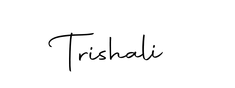 Create a beautiful signature design for name Trishali. With this signature (Autography-DOLnW) fonts, you can make a handwritten signature for free. Trishali signature style 10 images and pictures png