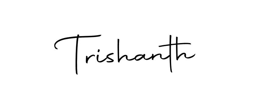 Make a beautiful signature design for name Trishanth. With this signature (Autography-DOLnW) style, you can create a handwritten signature for free. Trishanth signature style 10 images and pictures png