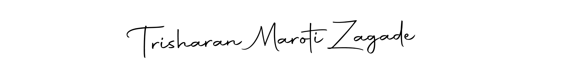 Make a beautiful signature design for name Trisharan Maroti Zagade. With this signature (Autography-DOLnW) style, you can create a handwritten signature for free. Trisharan Maroti Zagade signature style 10 images and pictures png
