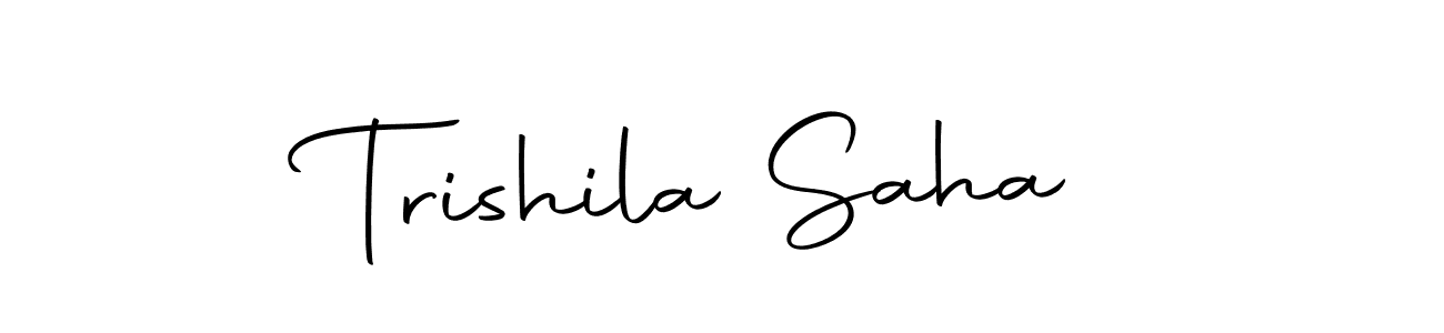 Make a beautiful signature design for name Trishila Saha. With this signature (Autography-DOLnW) style, you can create a handwritten signature for free. Trishila Saha signature style 10 images and pictures png