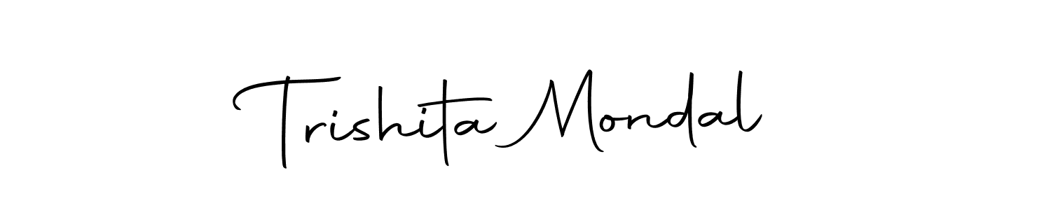 Autography-DOLnW is a professional signature style that is perfect for those who want to add a touch of class to their signature. It is also a great choice for those who want to make their signature more unique. Get Trishita Mondal name to fancy signature for free. Trishita Mondal signature style 10 images and pictures png