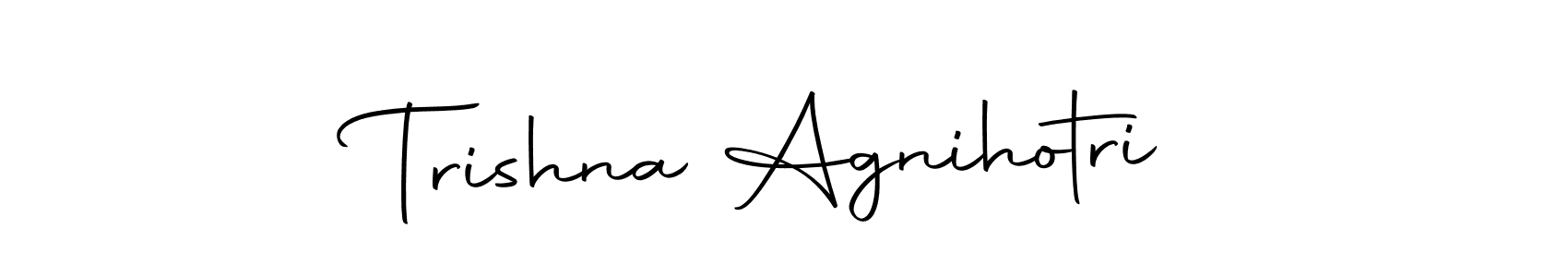 Once you've used our free online signature maker to create your best signature Autography-DOLnW style, it's time to enjoy all of the benefits that Trishna Agnihotri name signing documents. Trishna Agnihotri signature style 10 images and pictures png