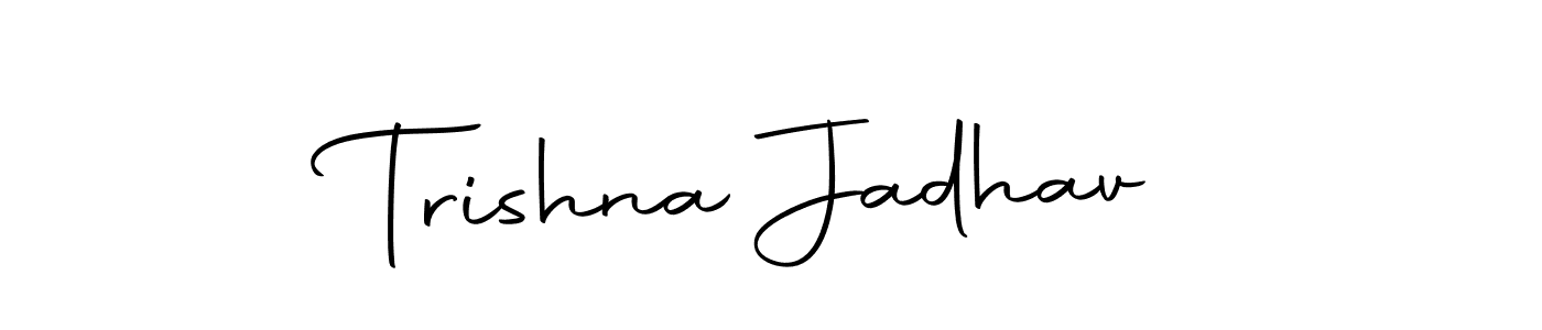 You can use this online signature creator to create a handwritten signature for the name Trishna Jadhav. This is the best online autograph maker. Trishna Jadhav signature style 10 images and pictures png