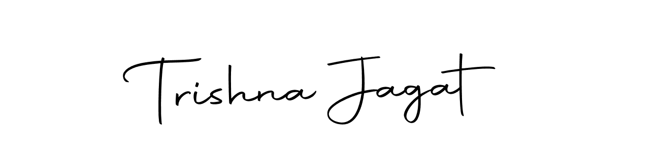 How to make Trishna Jagat name signature. Use Autography-DOLnW style for creating short signs online. This is the latest handwritten sign. Trishna Jagat signature style 10 images and pictures png