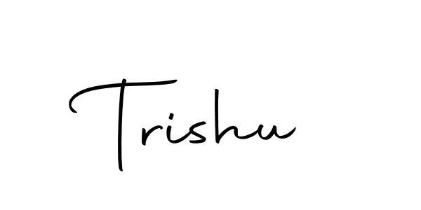 Make a beautiful signature design for name Trishu. With this signature (Autography-DOLnW) style, you can create a handwritten signature for free. Trishu signature style 10 images and pictures png