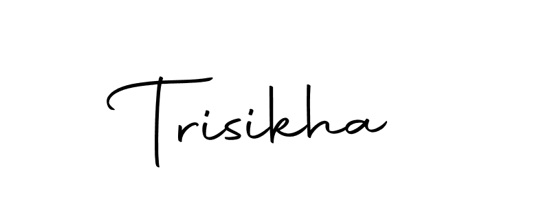 You should practise on your own different ways (Autography-DOLnW) to write your name (Trisikha) in signature. don't let someone else do it for you. Trisikha signature style 10 images and pictures png