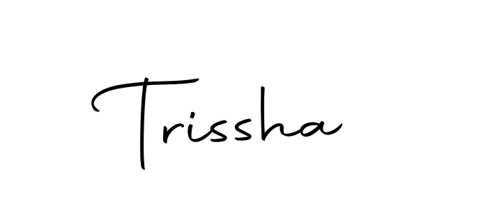 How to make Trissha signature? Autography-DOLnW is a professional autograph style. Create handwritten signature for Trissha name. Trissha signature style 10 images and pictures png