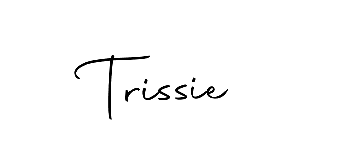 How to make Trissie name signature. Use Autography-DOLnW style for creating short signs online. This is the latest handwritten sign. Trissie signature style 10 images and pictures png