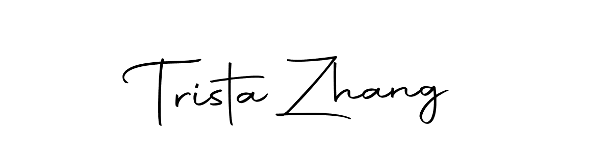 How to make Trista Zhang signature? Autography-DOLnW is a professional autograph style. Create handwritten signature for Trista Zhang name. Trista Zhang signature style 10 images and pictures png