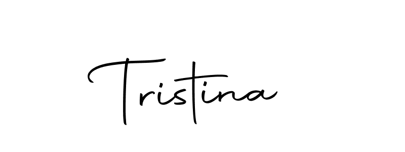 Design your own signature with our free online signature maker. With this signature software, you can create a handwritten (Autography-DOLnW) signature for name Tristina. Tristina signature style 10 images and pictures png