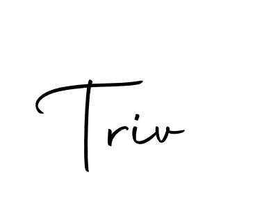 You can use this online signature creator to create a handwritten signature for the name Triv. This is the best online autograph maker. Triv signature style 10 images and pictures png