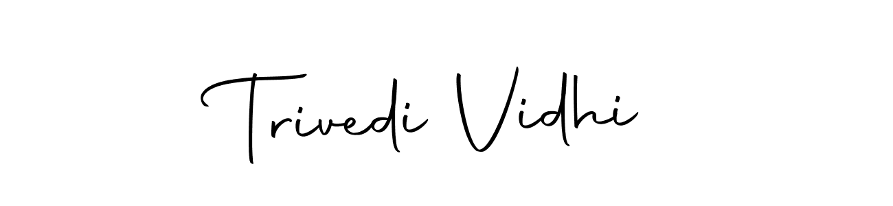 Once you've used our free online signature maker to create your best signature Autography-DOLnW style, it's time to enjoy all of the benefits that Trivedi Vidhi name signing documents. Trivedi Vidhi signature style 10 images and pictures png
