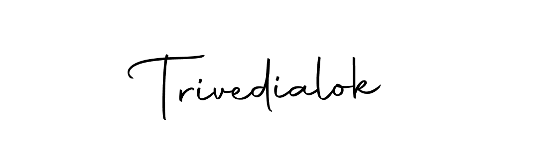 Autography-DOLnW is a professional signature style that is perfect for those who want to add a touch of class to their signature. It is also a great choice for those who want to make their signature more unique. Get Trivedialok name to fancy signature for free. Trivedialok signature style 10 images and pictures png