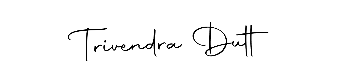 You can use this online signature creator to create a handwritten signature for the name Trivendra Dutt. This is the best online autograph maker. Trivendra Dutt signature style 10 images and pictures png