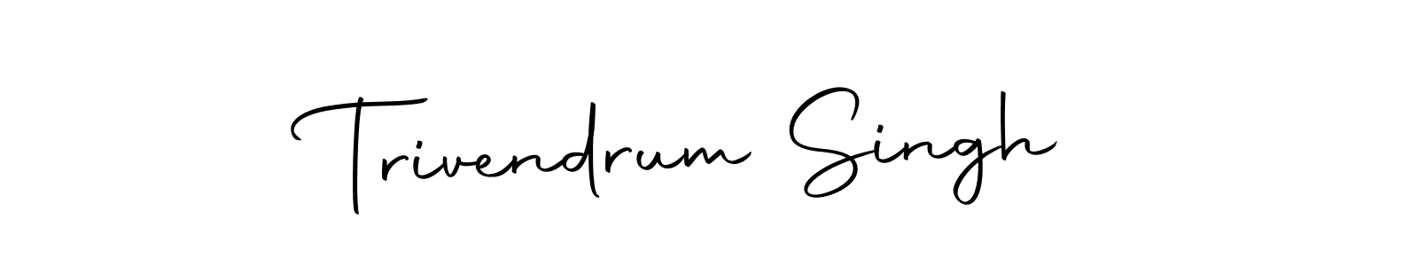 Trivendrum Singh stylish signature style. Best Handwritten Sign (Autography-DOLnW) for my name. Handwritten Signature Collection Ideas for my name Trivendrum Singh. Trivendrum Singh signature style 10 images and pictures png