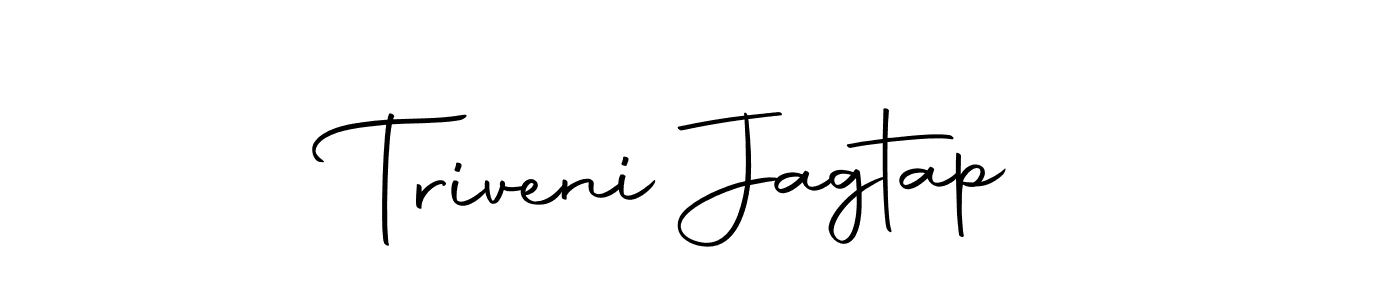 The best way (Autography-DOLnW) to make a short signature is to pick only two or three words in your name. The name Triveni Jagtap include a total of six letters. For converting this name. Triveni Jagtap signature style 10 images and pictures png