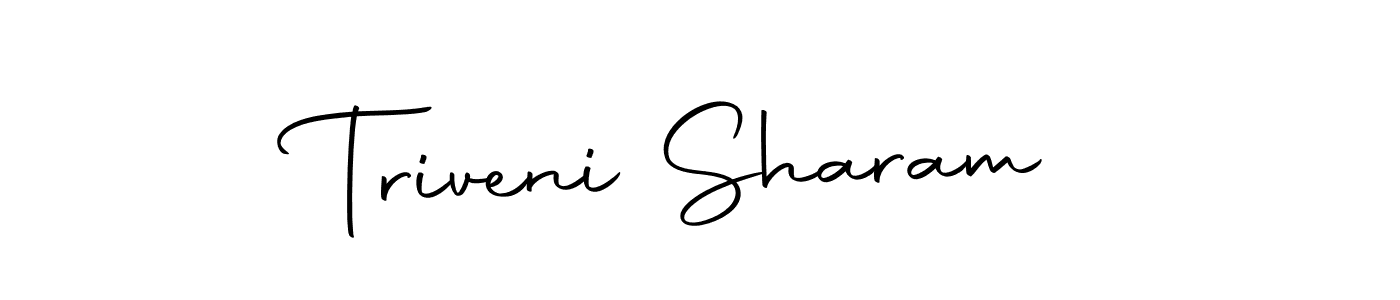 Make a beautiful signature design for name Triveni Sharam. With this signature (Autography-DOLnW) style, you can create a handwritten signature for free. Triveni Sharam signature style 10 images and pictures png