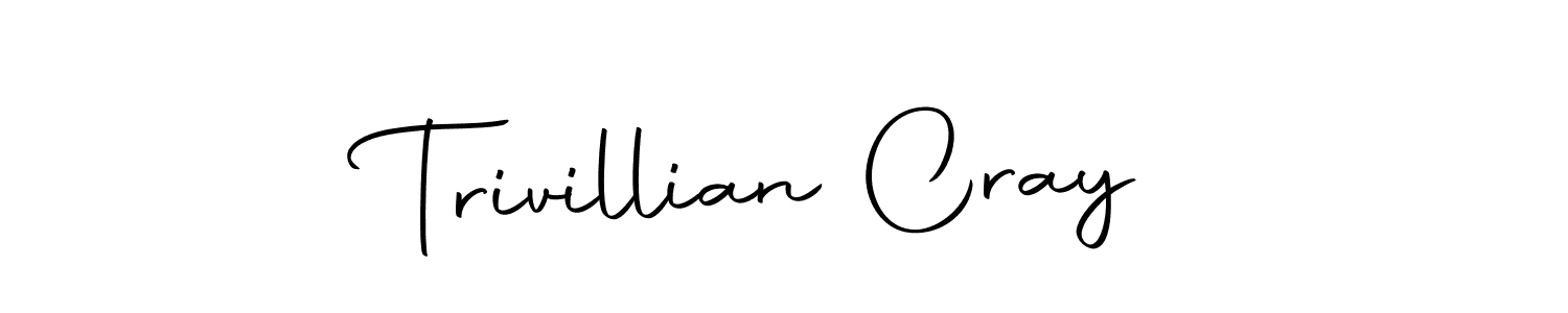 Make a beautiful signature design for name Trivillian Cray. With this signature (Autography-DOLnW) style, you can create a handwritten signature for free. Trivillian Cray signature style 10 images and pictures png