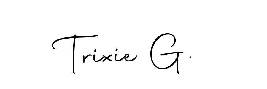 Make a beautiful signature design for name Trixie G.. Use this online signature maker to create a handwritten signature for free. Trixie G. signature style 10 images and pictures png