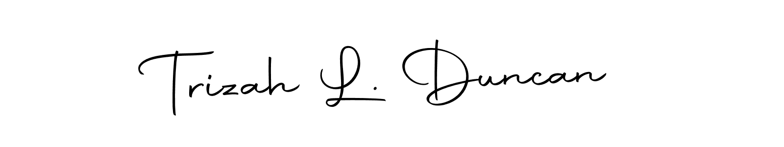 This is the best signature style for the Trizah L. Duncan name. Also you like these signature font (Autography-DOLnW). Mix name signature. Trizah L. Duncan signature style 10 images and pictures png