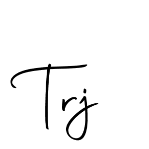 Use a signature maker to create a handwritten signature online. With this signature software, you can design (Autography-DOLnW) your own signature for name Trj. Trj signature style 10 images and pictures png