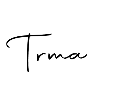 Similarly Autography-DOLnW is the best handwritten signature design. Signature creator online .You can use it as an online autograph creator for name Trma. Trma signature style 10 images and pictures png