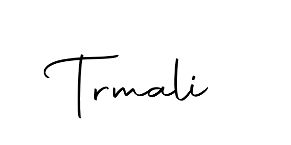 You should practise on your own different ways (Autography-DOLnW) to write your name (Trmali) in signature. don't let someone else do it for you. Trmali signature style 10 images and pictures png