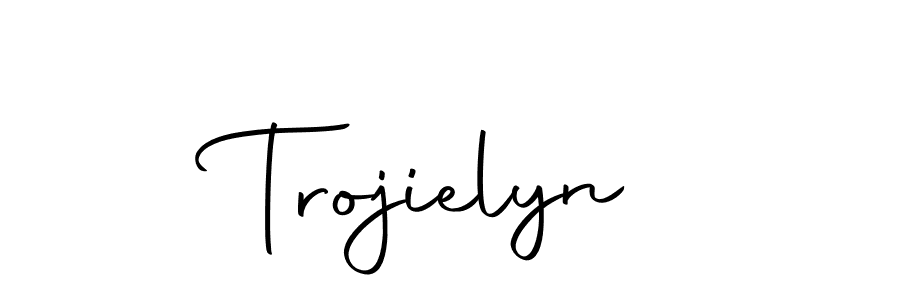 You should practise on your own different ways (Autography-DOLnW) to write your name (Trojielyn) in signature. don't let someone else do it for you. Trojielyn signature style 10 images and pictures png