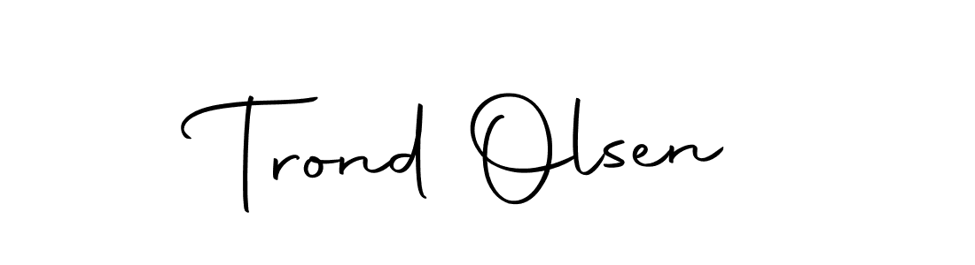 Make a beautiful signature design for name Trond Olsen. Use this online signature maker to create a handwritten signature for free. Trond Olsen signature style 10 images and pictures png