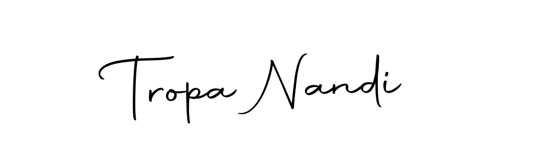 How to make Tropa Nandi name signature. Use Autography-DOLnW style for creating short signs online. This is the latest handwritten sign. Tropa Nandi signature style 10 images and pictures png
