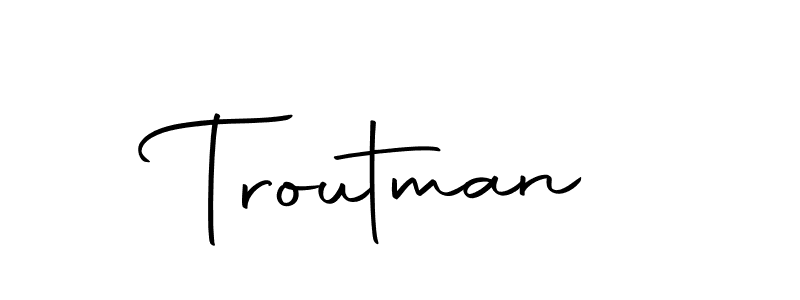 Use a signature maker to create a handwritten signature online. With this signature software, you can design (Autography-DOLnW) your own signature for name Troutman. Troutman signature style 10 images and pictures png