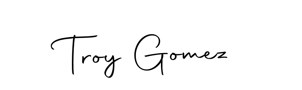 You can use this online signature creator to create a handwritten signature for the name Troy Gomez. This is the best online autograph maker. Troy Gomez signature style 10 images and pictures png