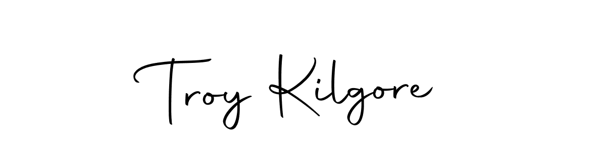 How to make Troy Kilgore name signature. Use Autography-DOLnW style for creating short signs online. This is the latest handwritten sign. Troy Kilgore signature style 10 images and pictures png