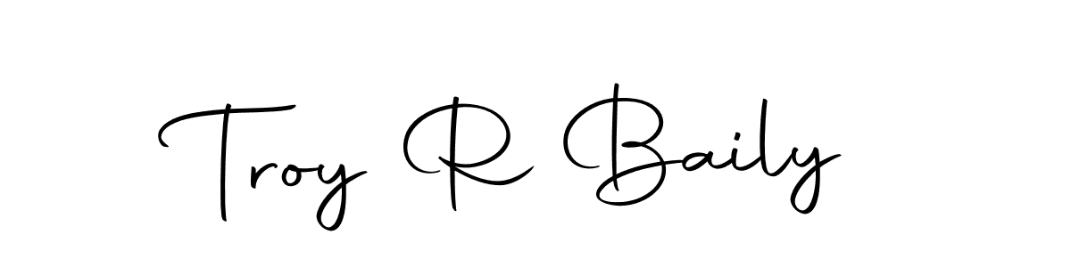 Design your own signature with our free online signature maker. With this signature software, you can create a handwritten (Autography-DOLnW) signature for name Troy R Baily. Troy R Baily signature style 10 images and pictures png