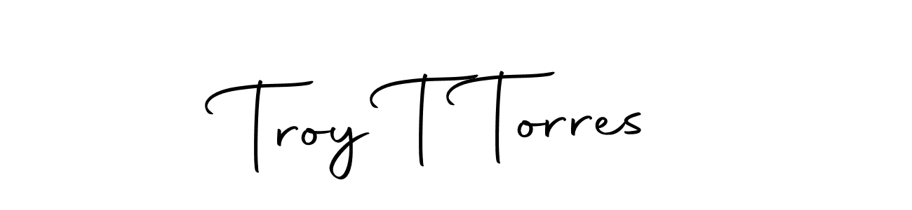 How to make Troy T Torres signature? Autography-DOLnW is a professional autograph style. Create handwritten signature for Troy T Torres name. Troy T Torres signature style 10 images and pictures png
