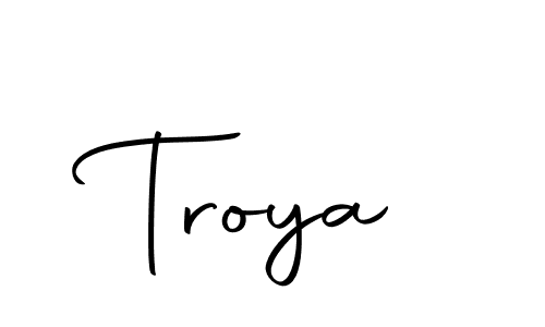 Troya stylish signature style. Best Handwritten Sign (Autography-DOLnW) for my name. Handwritten Signature Collection Ideas for my name Troya. Troya signature style 10 images and pictures png