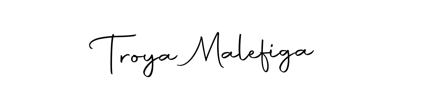 Design your own signature with our free online signature maker. With this signature software, you can create a handwritten (Autography-DOLnW) signature for name Troya Malefiga. Troya Malefiga signature style 10 images and pictures png