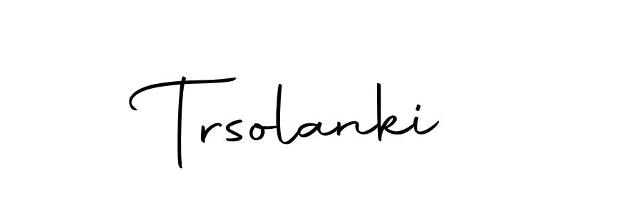 How to make Trsolanki name signature. Use Autography-DOLnW style for creating short signs online. This is the latest handwritten sign. Trsolanki signature style 10 images and pictures png