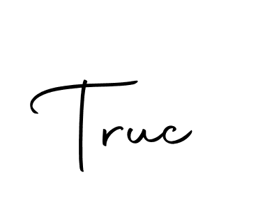 Truc stylish signature style. Best Handwritten Sign (Autography-DOLnW) for my name. Handwritten Signature Collection Ideas for my name Truc. Truc signature style 10 images and pictures png