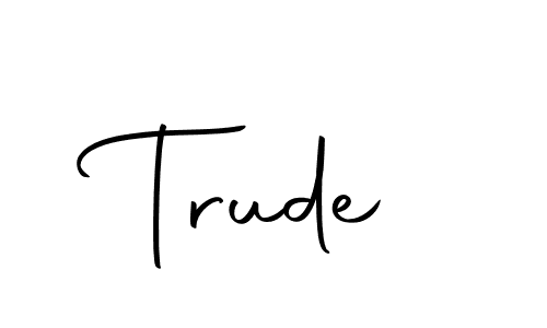 Best and Professional Signature Style for Trude. Autography-DOLnW Best Signature Style Collection. Trude signature style 10 images and pictures png
