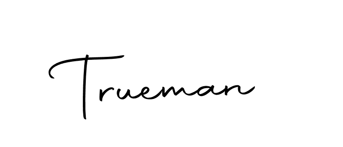 Trueman stylish signature style. Best Handwritten Sign (Autography-DOLnW) for my name. Handwritten Signature Collection Ideas for my name Trueman. Trueman signature style 10 images and pictures png