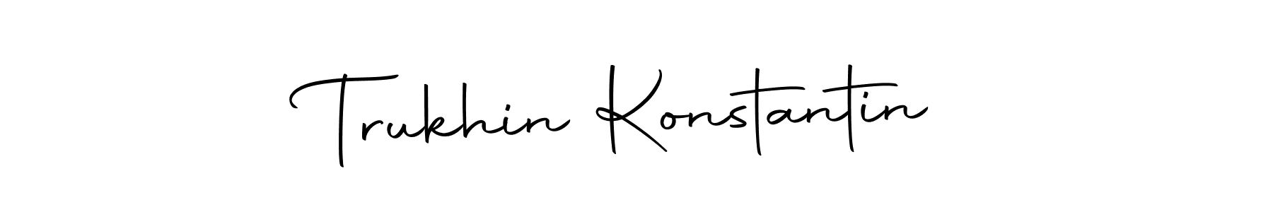 Design your own signature with our free online signature maker. With this signature software, you can create a handwritten (Autography-DOLnW) signature for name Trukhin Konstantin. Trukhin Konstantin signature style 10 images and pictures png