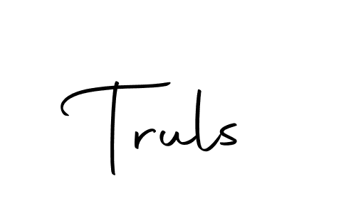 Truls stylish signature style. Best Handwritten Sign (Autography-DOLnW) for my name. Handwritten Signature Collection Ideas for my name Truls. Truls signature style 10 images and pictures png