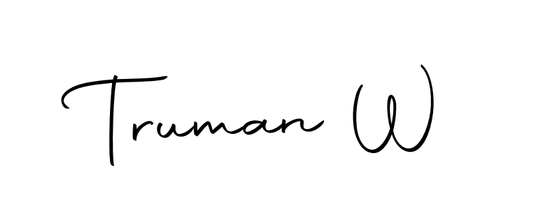 Create a beautiful signature design for name Truman W. With this signature (Autography-DOLnW) fonts, you can make a handwritten signature for free. Truman W signature style 10 images and pictures png