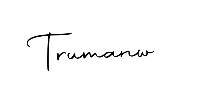 You can use this online signature creator to create a handwritten signature for the name Trumanw. This is the best online autograph maker. Trumanw signature style 10 images and pictures png