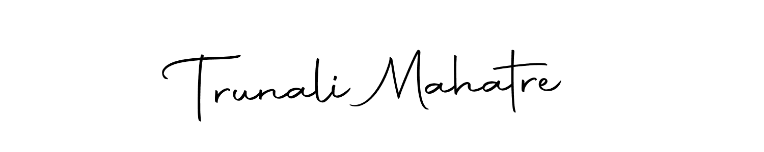 How to Draw Trunali Mahatre signature style? Autography-DOLnW is a latest design signature styles for name Trunali Mahatre. Trunali Mahatre signature style 10 images and pictures png