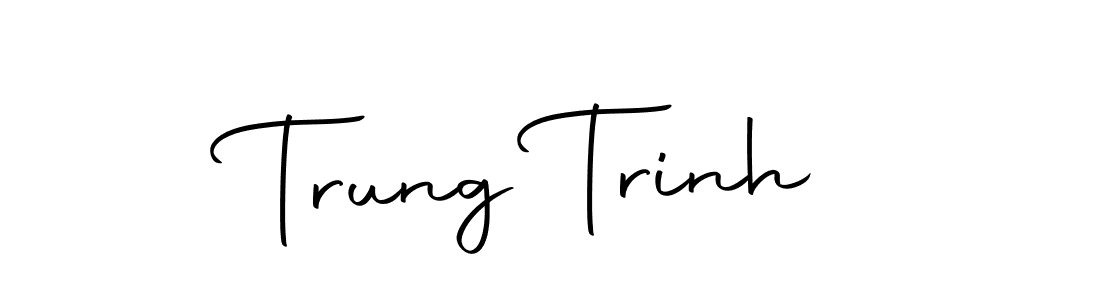 Create a beautiful signature design for name Trung Trinh. With this signature (Autography-DOLnW) fonts, you can make a handwritten signature for free. Trung Trinh signature style 10 images and pictures png