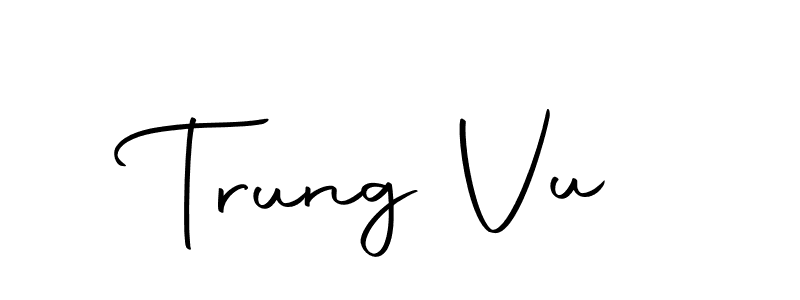 Make a beautiful signature design for name Trung Vu. With this signature (Autography-DOLnW) style, you can create a handwritten signature for free. Trung Vu signature style 10 images and pictures png