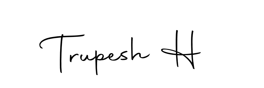 if you are searching for the best signature style for your name Trupesh H. so please give up your signature search. here we have designed multiple signature styles  using Autography-DOLnW. Trupesh H signature style 10 images and pictures png